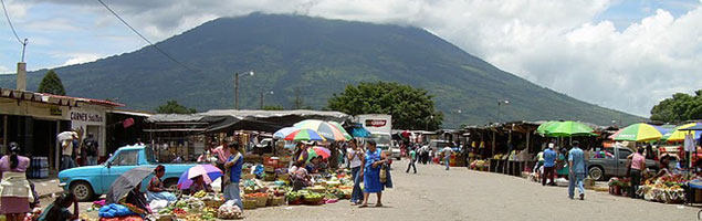 Jazykové pobyty s kurzy španělštiny ve městě Antigua, Guatemala