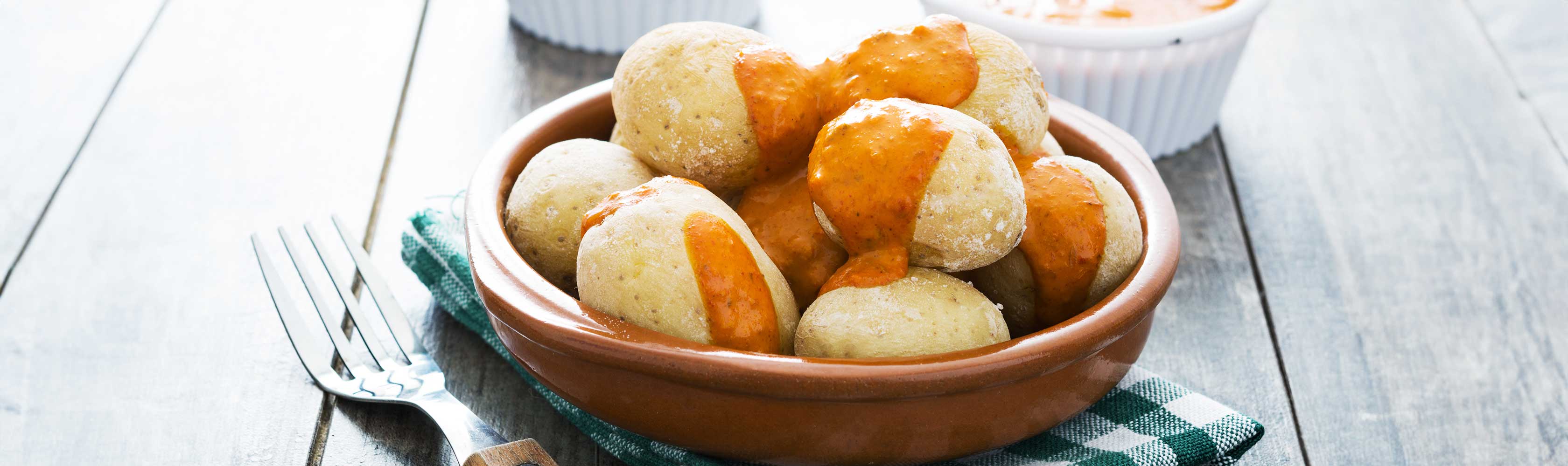 Spanish popular dish: papas arrugadas